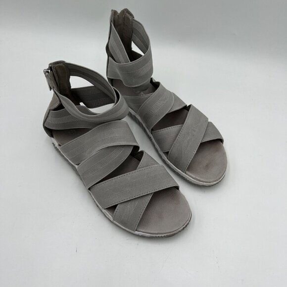 Sorel Out 'N About Plus Strappy Sandal in Dove Grey woman's Size 7.5 - Picture 2 of 9
